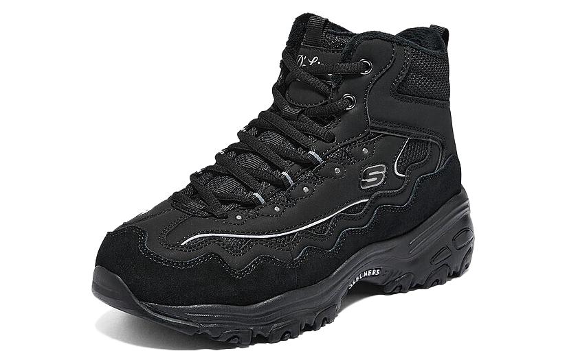 (WMNS) Skechers D'Lites New Lane Sneaker 'Black' 168026-BKSL