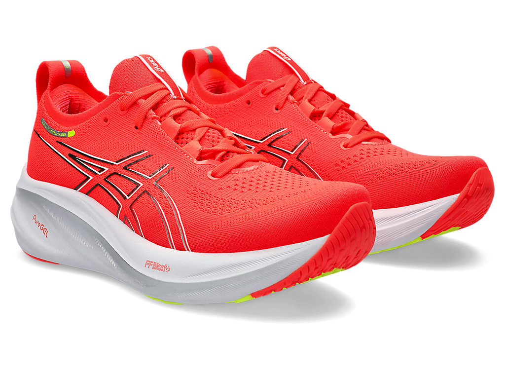 (WMNS) ASICS Gel-Nimbus 26 'Sunrise Red Silver' 1012B601-600