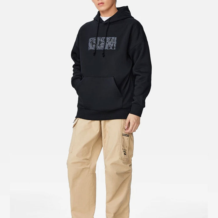 Li-Ning Graphic Hoodie 'Black' AWDSB43-1