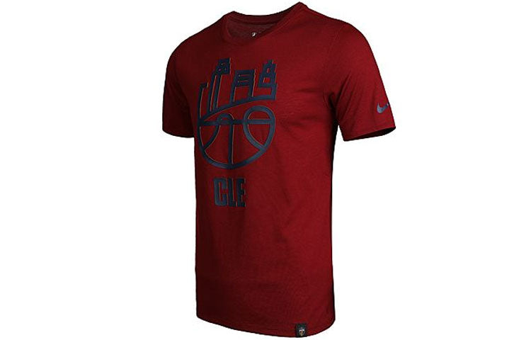 Nike As Cle Men's Nk Dry Tee Exp Ctyscp Casual Sport Cleveland Cacaliers Short Sleeve s Red 871030-677