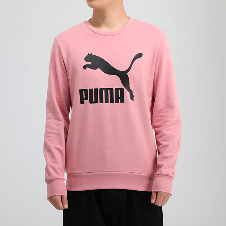 PUMA Casual Sports Round Neck Pullover Pink 599296-14