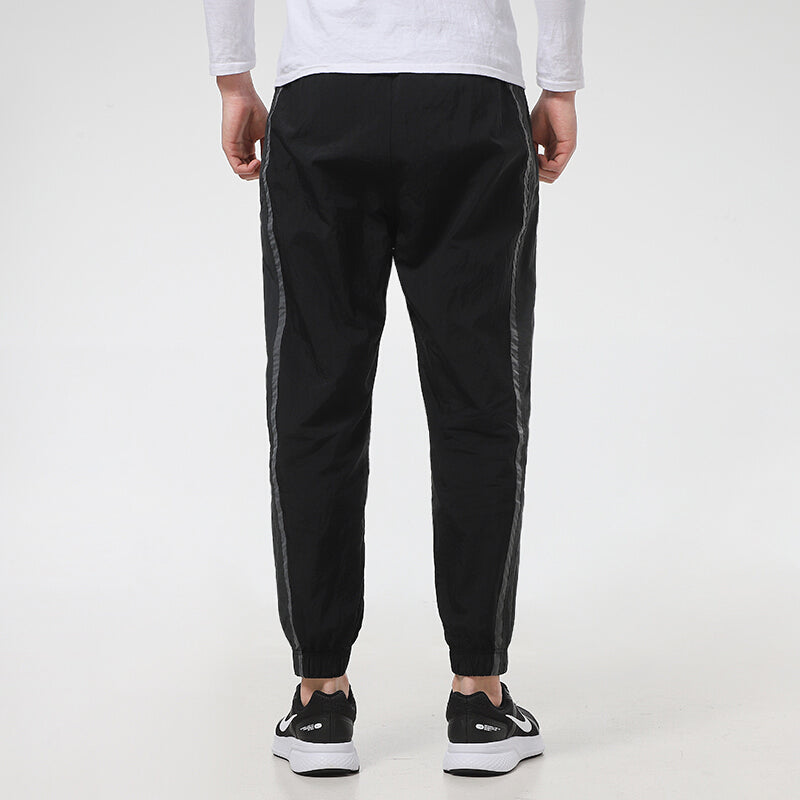 Nike Side Splicing Running Sports Woven Bundle Feet Pants Black CZ9965-010