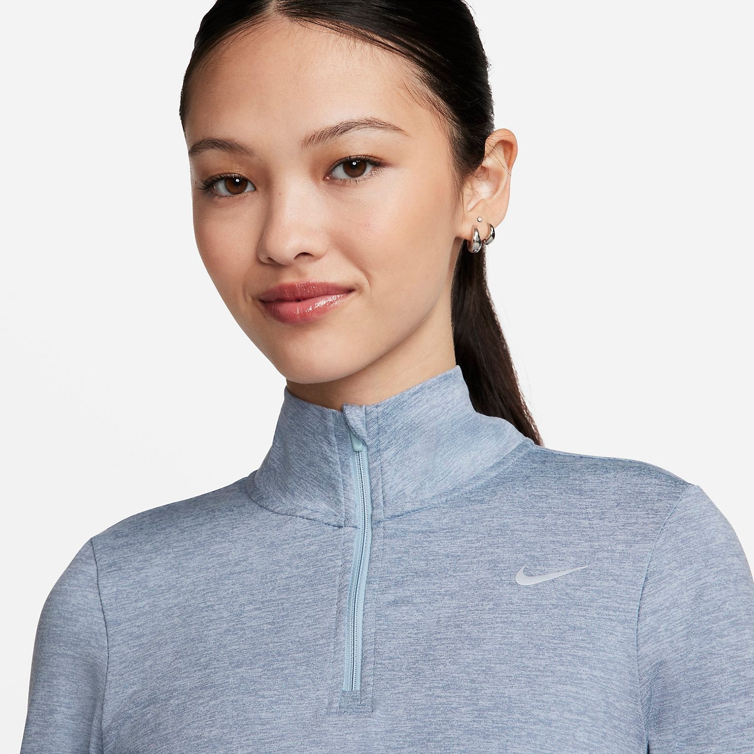 (WMNS) Nike Dri-FIT Swift Element UV 1/4-Zip Running Top 'Light Armory Blue' FB4317-440