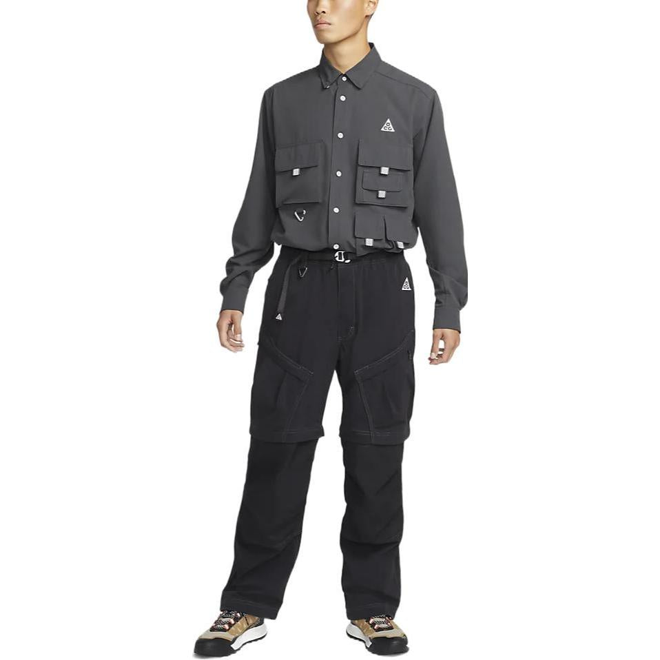 Nike ACG Solid Color Multiple Pockets Detachable Pants Athleisure Casual Sports Pants Black DN3944-010