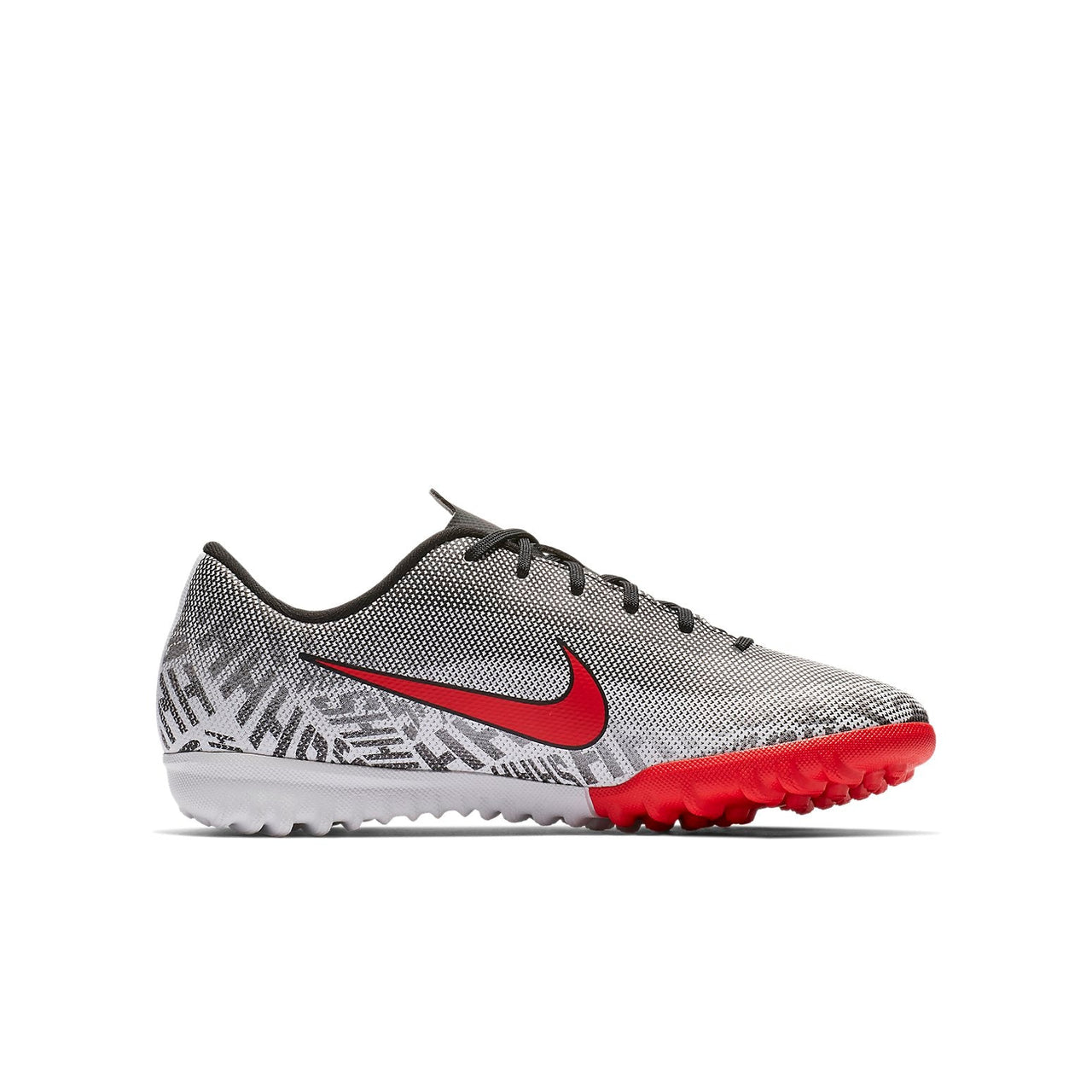 (GS) Nike Vapor 12 Academy NJR TF Turf 'Black Red White' AO9476-170