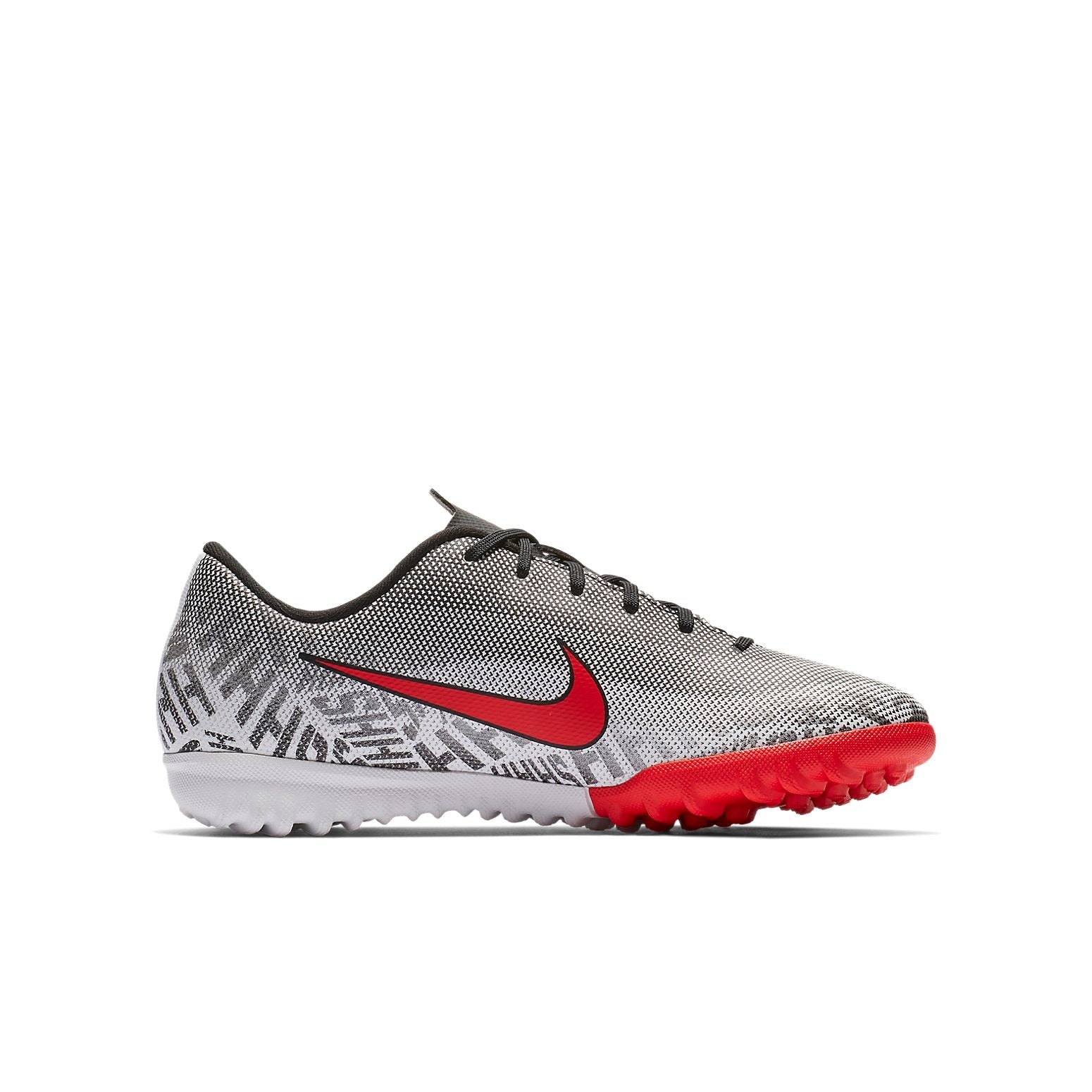 (GS) Nike Vapor 12 Academy NJR TF Turf 'Black Red White' AO9476-170