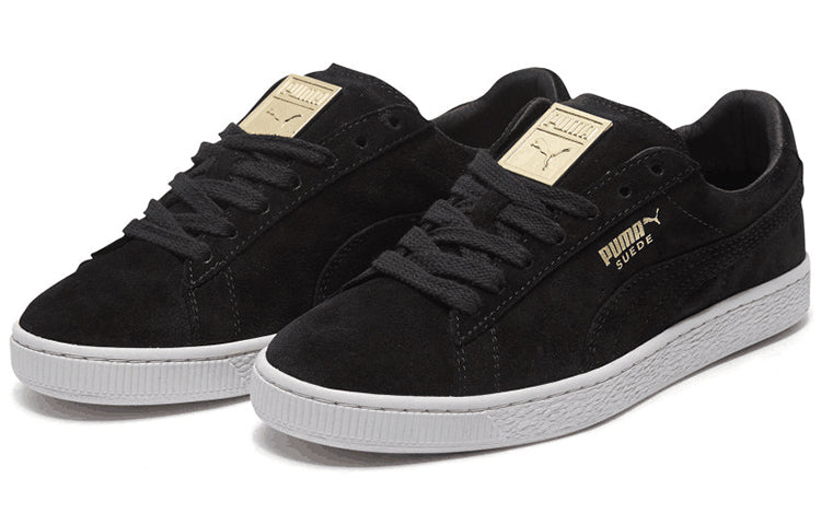 PUMA Suede Classic Metal Badge 'Black White' 370081-01