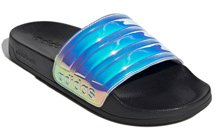 (WMNS) adidas Adilette Shower Slides For Laser Slippers Multi-color 'Black' FY8178