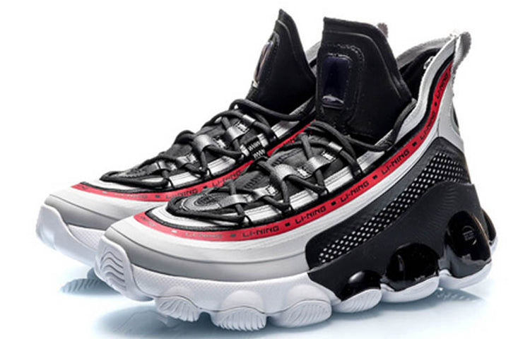 Li-Ning Classic Basketball Mid 'Black Red' AGBP127-5