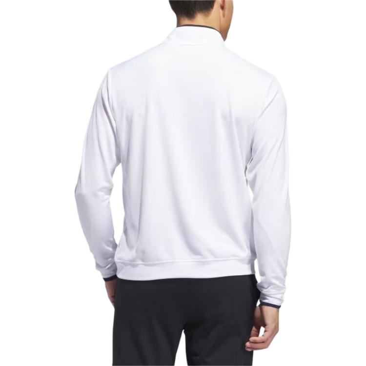 adidas Lightweight Half-Zip Top Asia Sizing 'White' IU4505