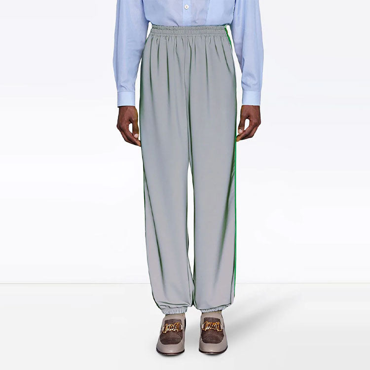 Gucci Reflective Jersey Loose Jogging Pant 'Silver' 587386-XJBN7-1300