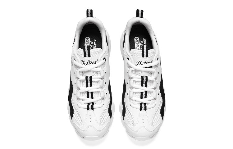 (WMNS) Skechers D'LITES 2.0 'White Black' 896210-WBK