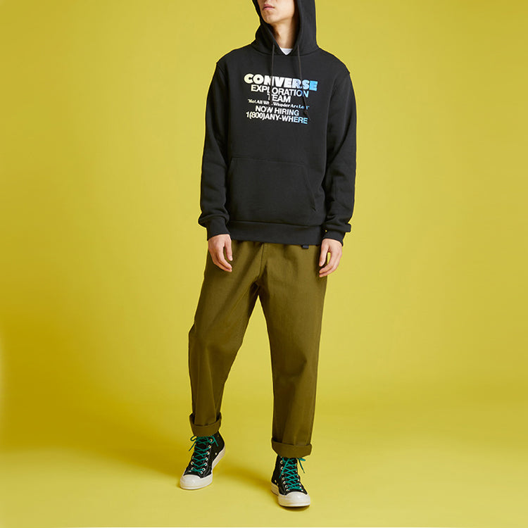 Converse Exploration Team Pullover Hoodie Asia Sizing 'Black' 10021271-A01