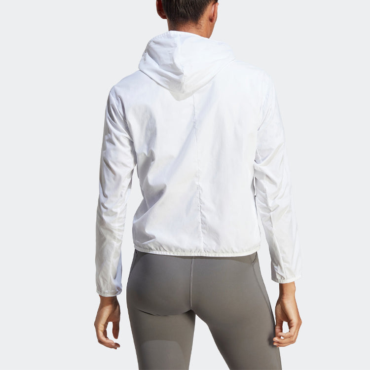 (WMNS) adidas Run It Windbreaker Jackets 'White' HR9912