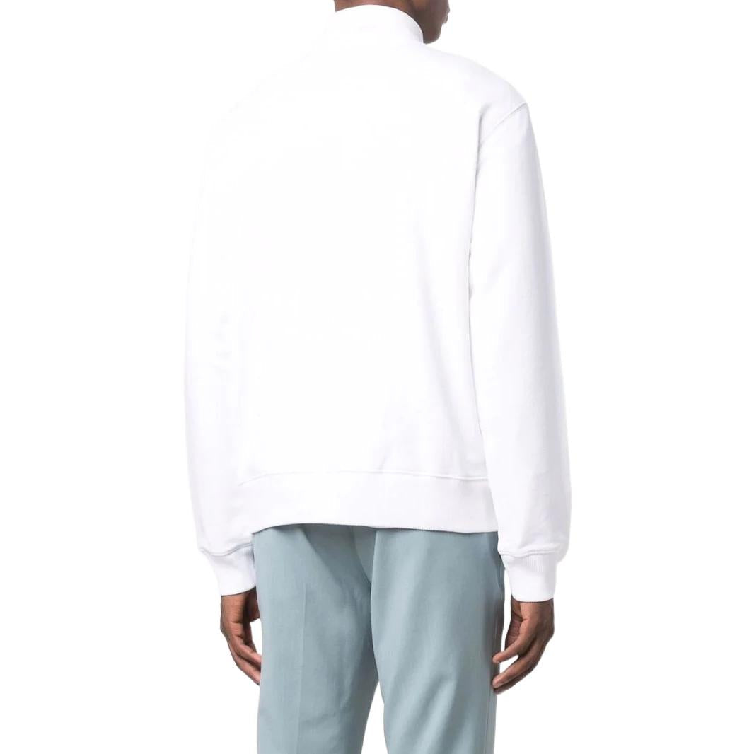 Men's Off-White SS22 Solid Color Logo Printing Round Neck Version White OMBA057C99FLE00401100110
