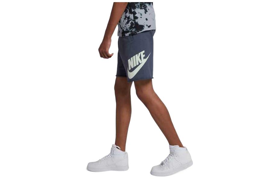 Nike Logo Printing Sports Shorts Blue 836278-471