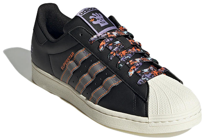 adidas Originals Superstar Shoes 'Core Black Ash Unity Orange' HQ6451
