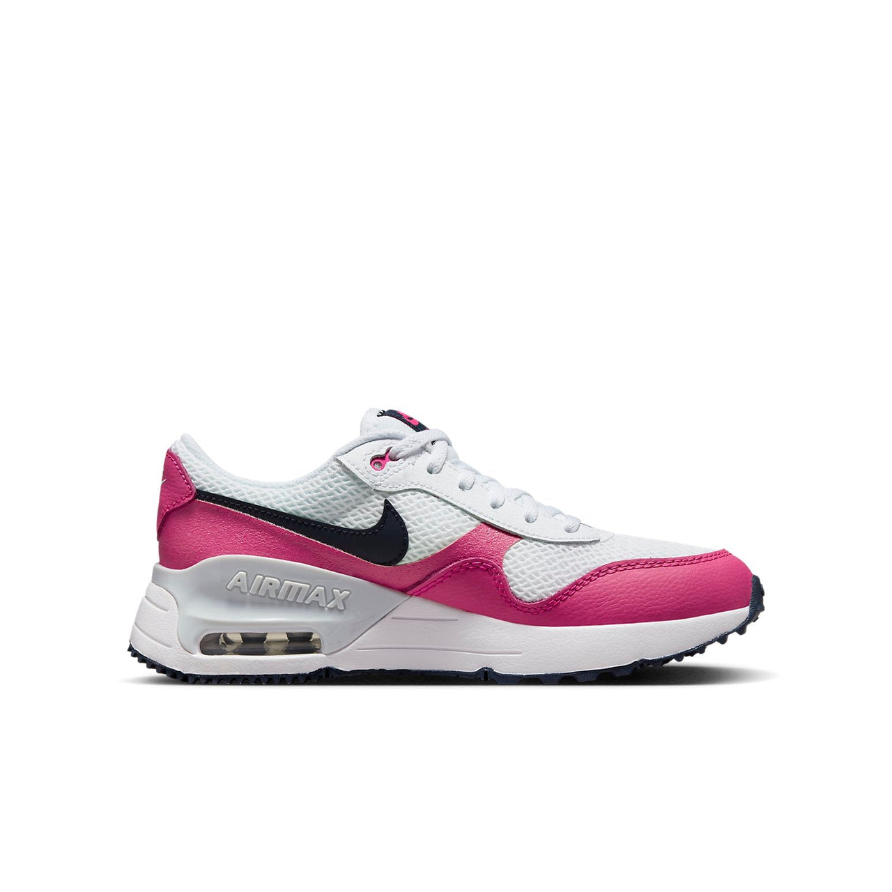 (GS) Nike Air Max SYSTM 'White Fierce Pink' DQ0284-110