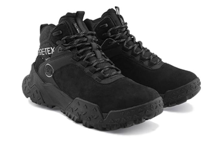 Timberland Motion Scramble Waterproof High Top Trainers 'Black' A6D1DM