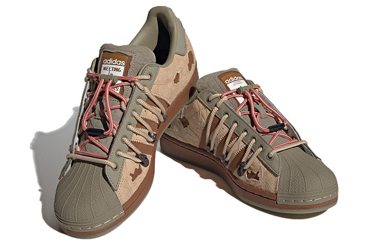 adidas originals Superstar x melting sadness 'Green Brown' H06340