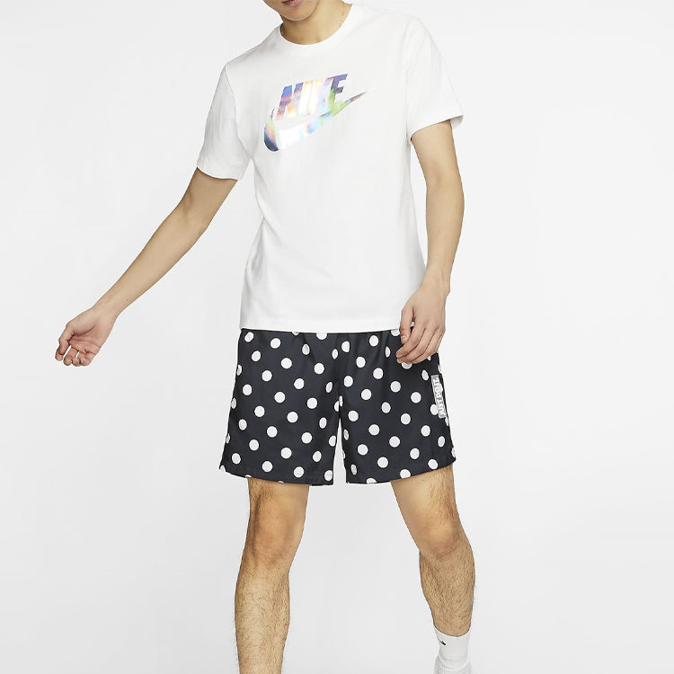 Nike Sportswear Athleisure Casual Sports Short Sleeve 'White SIlver' CT6880-100