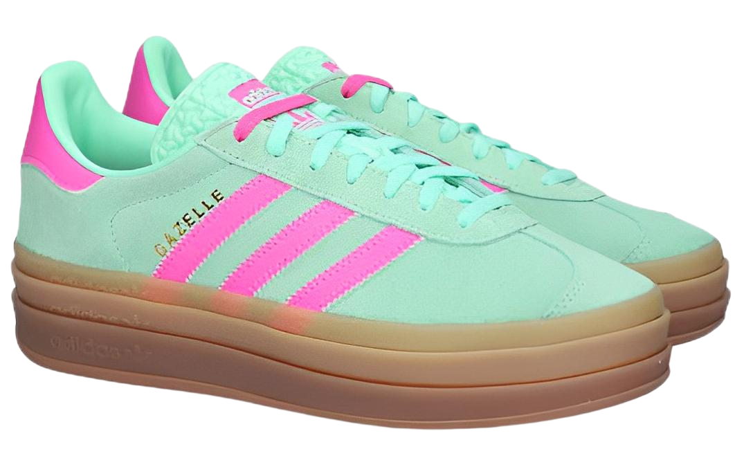 (WMNS) adidas Gazelle Bold 'Pulse Mint Screaming Pink' H06125
