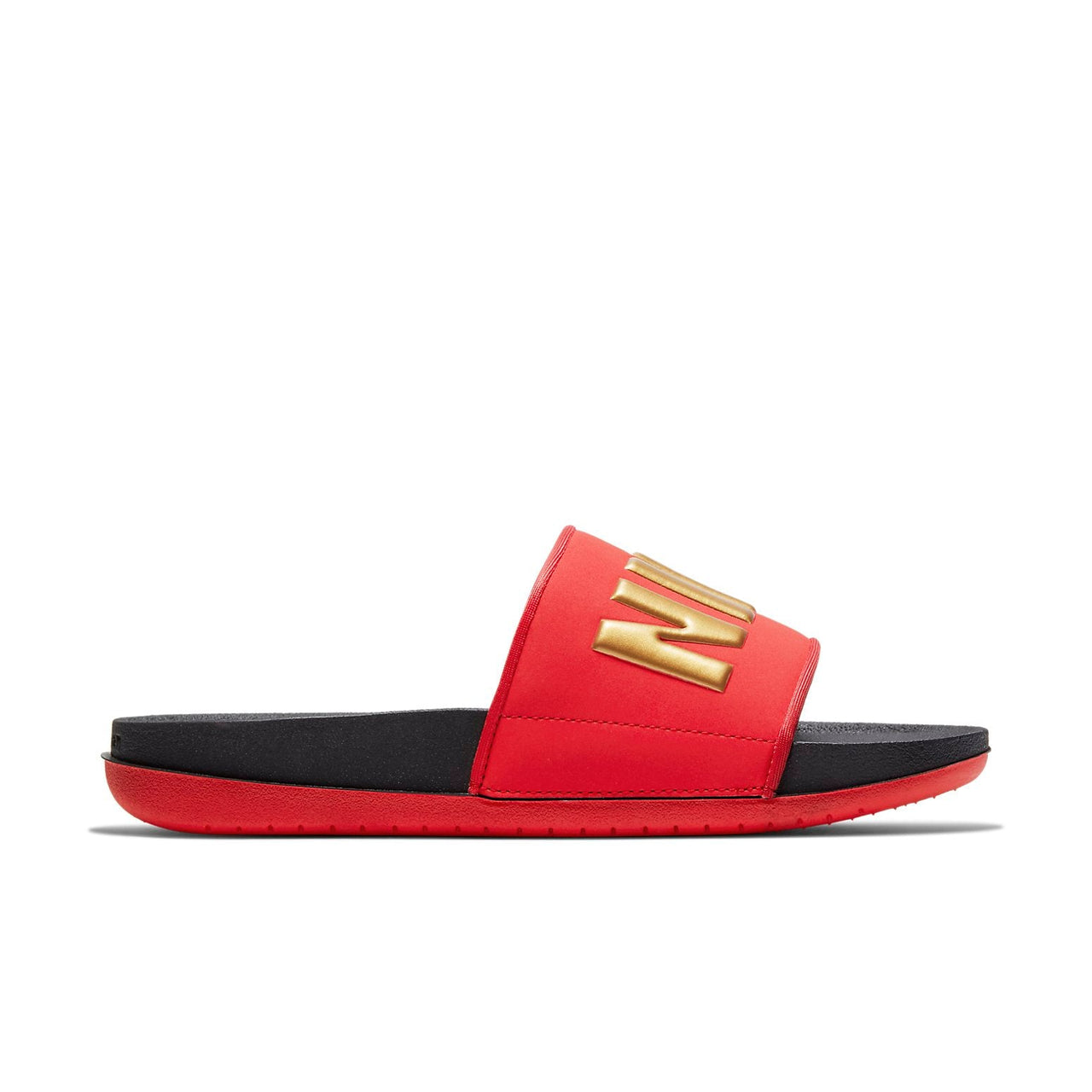 (WMNS) Nike Offcourt Slide 'Black Red' BQ4632-005