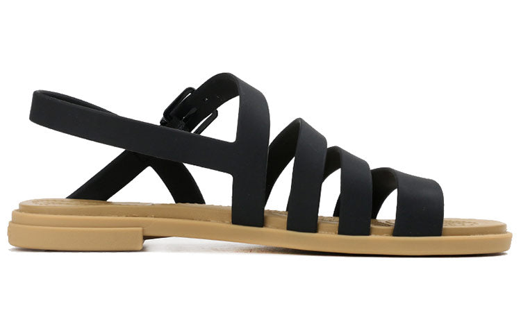 (WMNS) Crocs Tulum Sandals 'Black' 206107-00W