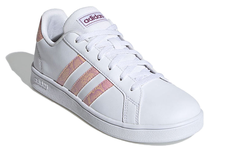 (GS) adidas neo Grand Court K 'White Rose Pink' FY3990