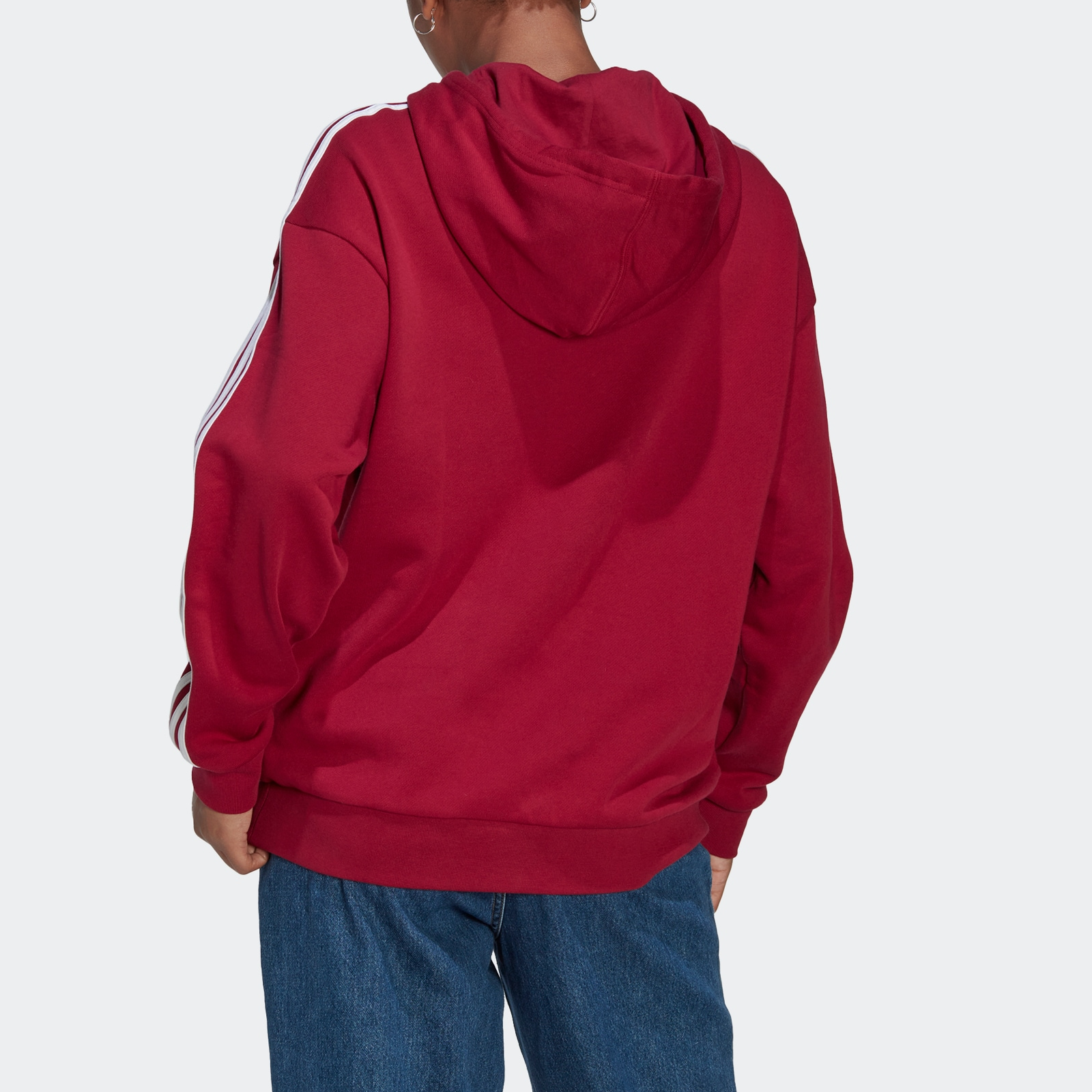 (WMNS) adidas Centre Stage Hoodie 'Burgundy' II6091