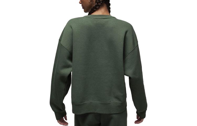 (WMNS) Air Jordan Brooklyn Fleece Crewneck Sweatshirt 'Green' FN4491-337