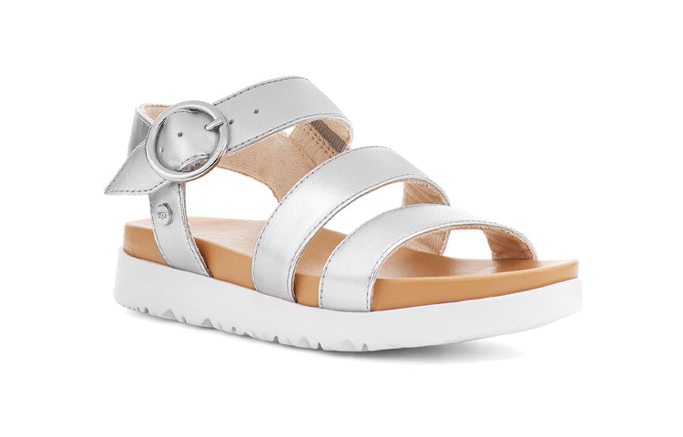 (PS) UGG Leedah Sandal 'Silver Metallic'  1117238K-SLVM