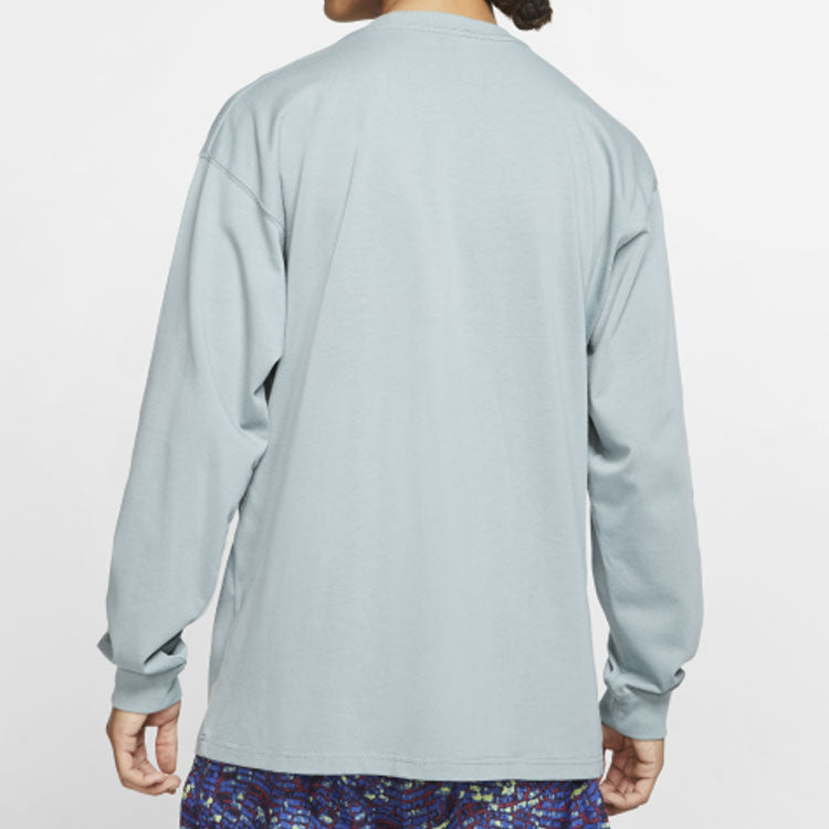 Nike Acg Basic Logo Long Sleeve T-Shirt Men's Pilot Grey/Peak White BQ7203-041