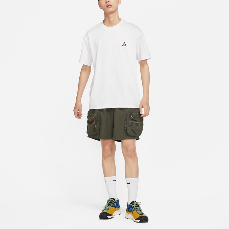 Men's Nike ACG SS22 Solid Color Round Neck Loose Short Sleeve White T-Shirt DJ3643-121