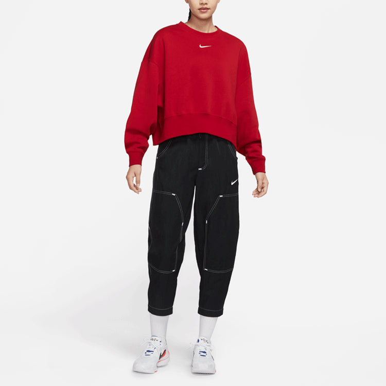 (WMNS) Nike CNY New Year's Edition Loose Casual Knit Sports Long Sleeves Hoodie Red DR7842-687