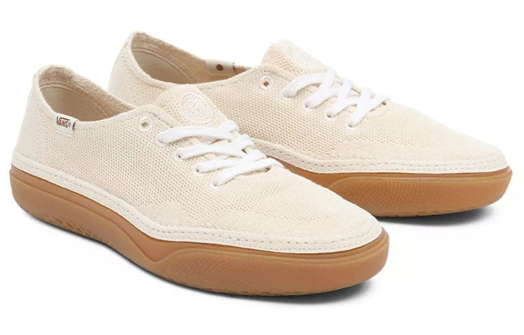 Vans Circle Vee Low Top Casual Skate Shoes Beige 'Cream' VN0A4BWLAZN