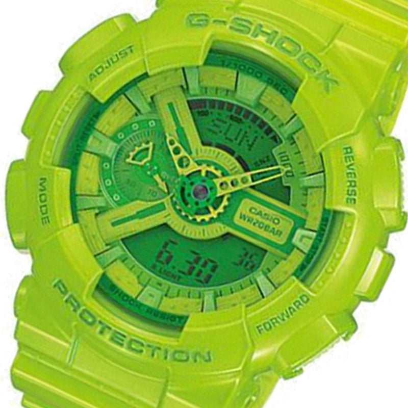 CASIO G-Shock Analog-Digital 'Green' GA-110B-3D