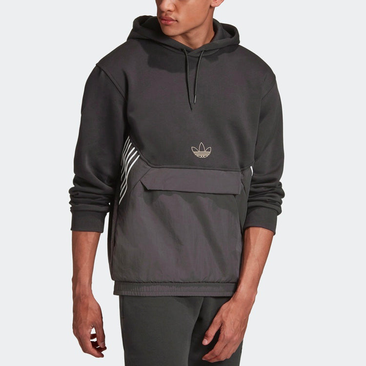 adidas originals Tlm 02 Hoody Casual Sports hooded Pullover Black GD5799