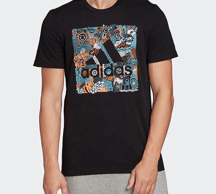 adidas Doodle BoS Sports Short Sleeve Black FN1753