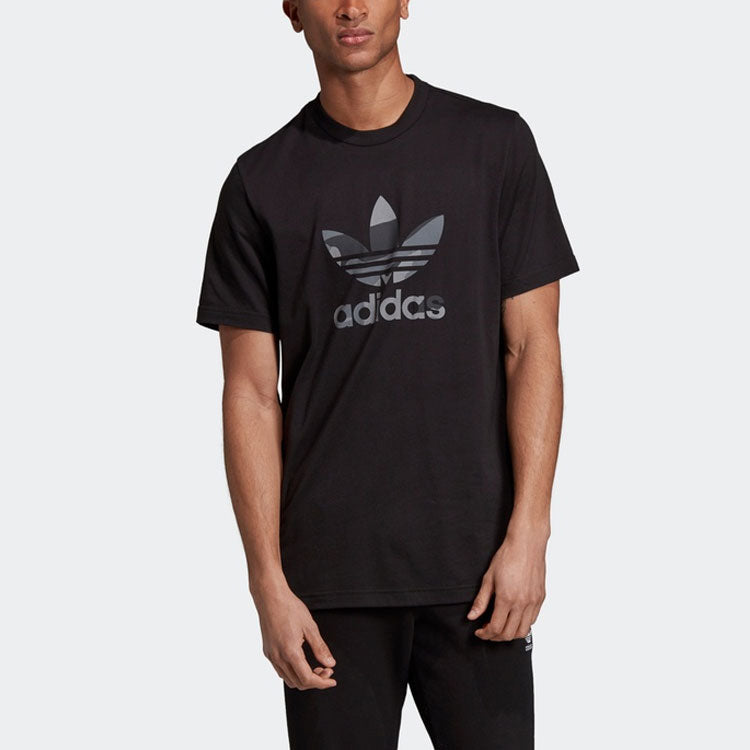 adidas Round Neck Sports Short Sleeve Black DX3674