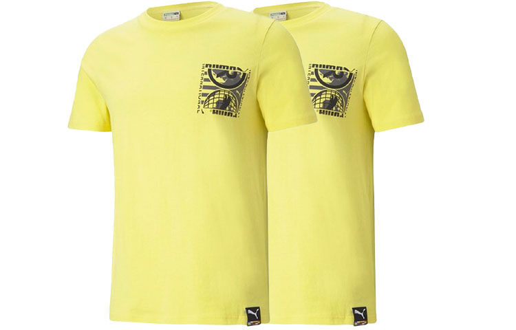 PUMA International Earth T-Shirt 'Yellow Black' 532274-38