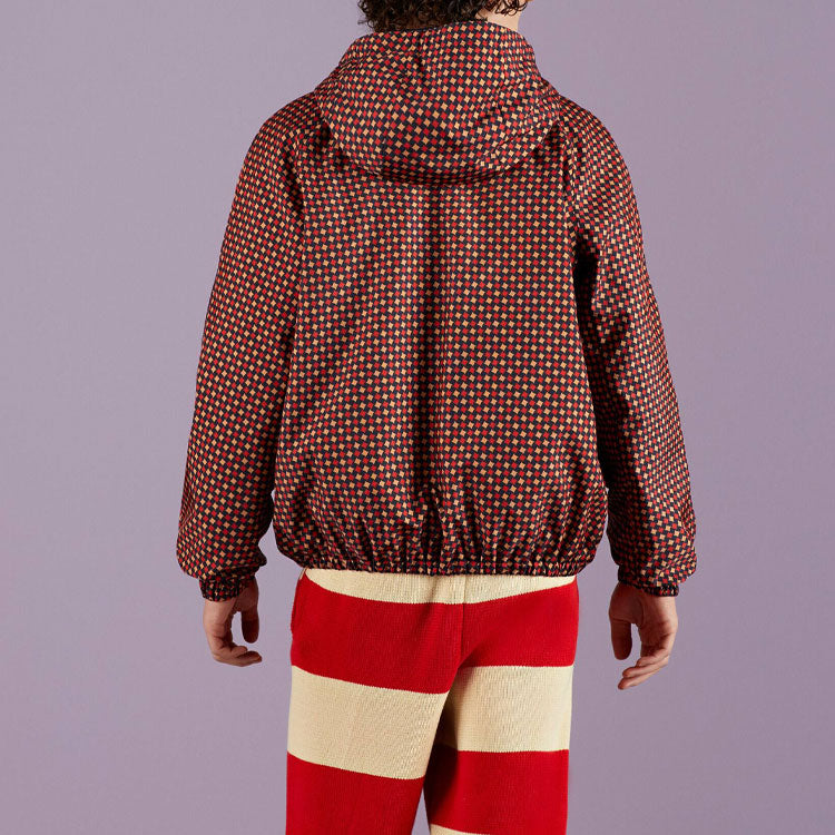 Gucci Geometric Houndstooth Canvas Jacket 'Blue Red Green' 714810-ZAKY3-4310