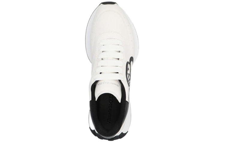 Alexander McQueen Sprint Runner Lace-Up Sneakers 'Beige White' 691342WIC959061