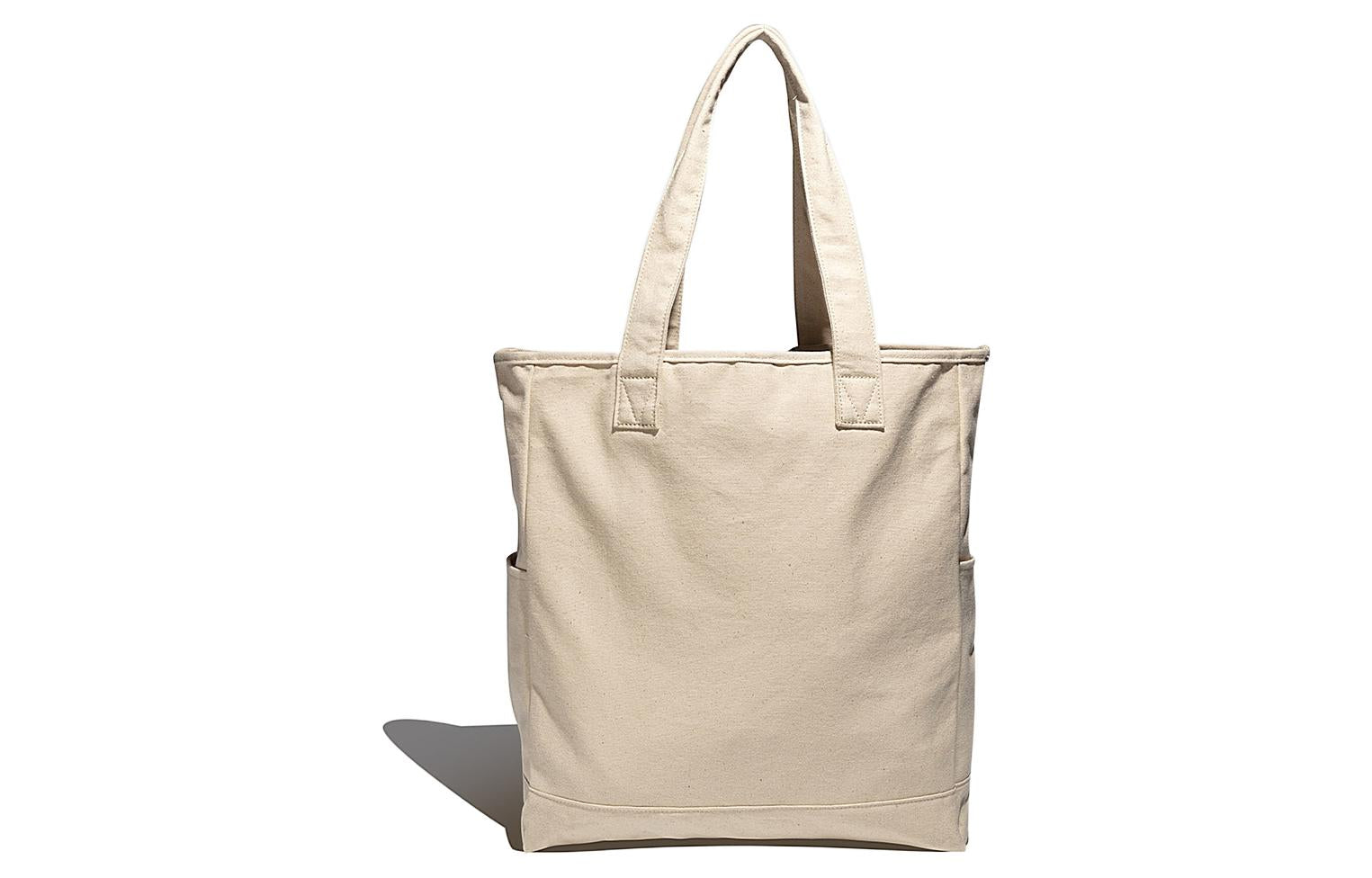 adidas Large logo Sports Minimalistic Canvas Tote Creamy White Shoulder Bag GN8872