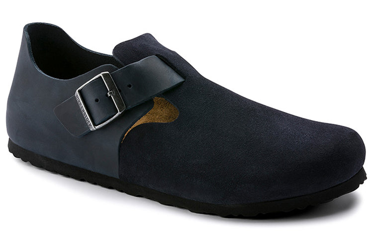 Birkenstock London Series Cowhide Suede Casual Shoe Blue Version 1013309