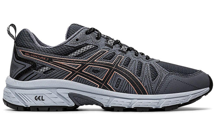 (WMNS) ASICS Gel-Venture 7 Wide 'Graphite Grey Rose Gold' 1012A477-022