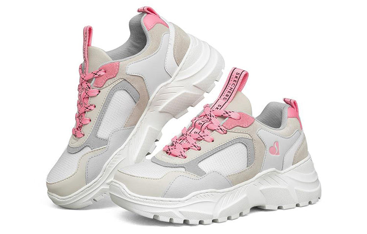 (WMNS) Skechers B-Rad Running Shoes Grey/Pink 155175-GYMT