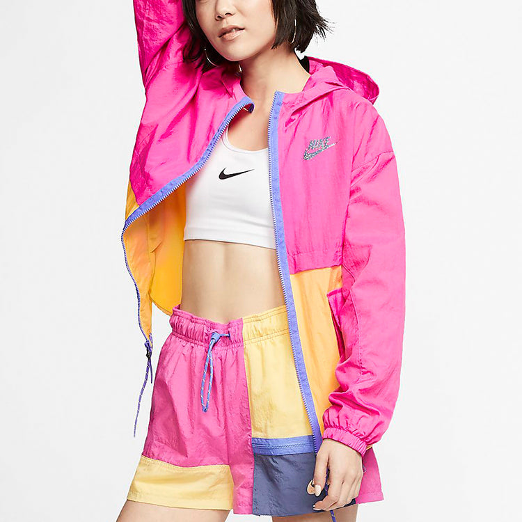 (WMNS) Nike Sportswear Icon Clash Woven Jacket Pink CJ2296-601