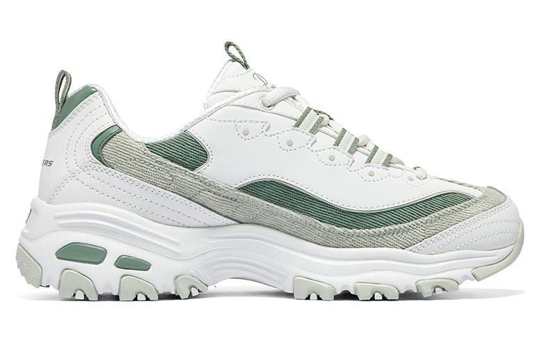 (WMNS) Skechers DLITES 1.0 'White Light Green' 896276-WMNT