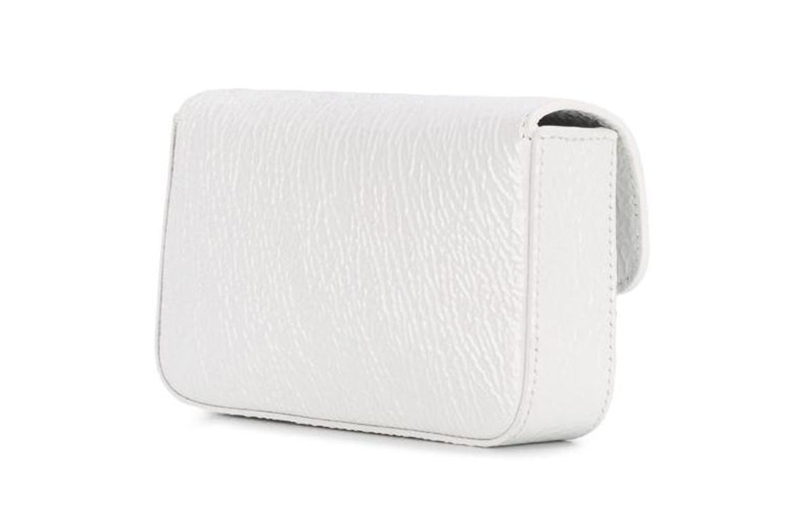 Off-White Leather Shoulder Messenger Bag White OMNA032S20H610200100